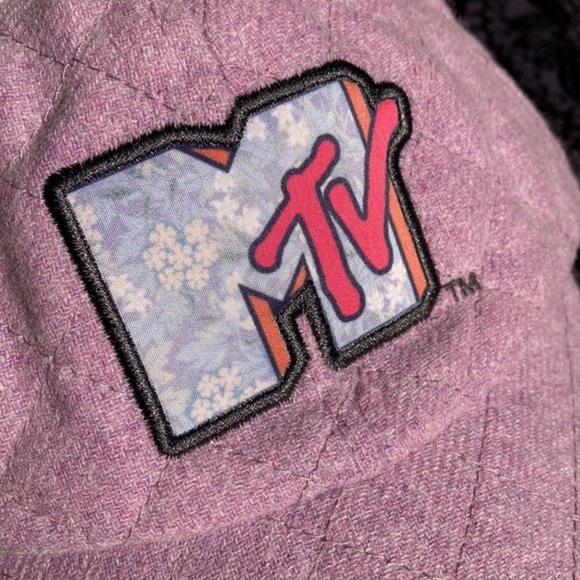 MTV Quilted Light Purple Wool Blend Adjustable Baseball Cap Hat - Picture 3 of 8